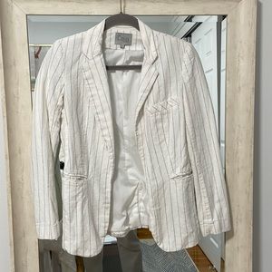 Lightweight striped blazer